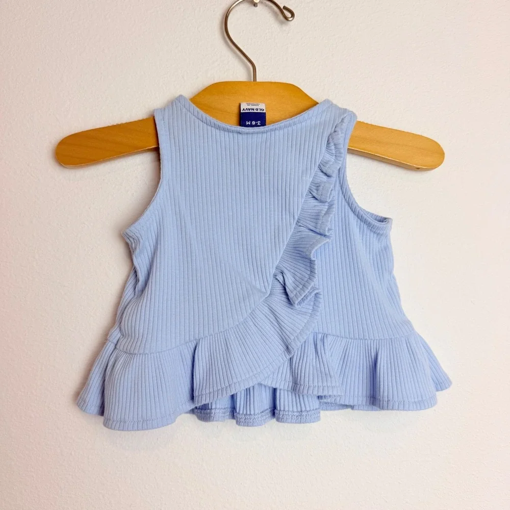 Baby Girl Summer Bundle 3-6M Carter's Old Navy Cat & Jack Romper Sunsuit 4 Sets